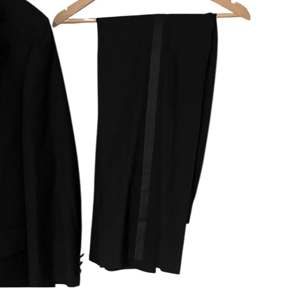 🖤 Savile Row Tailor Classic Black Tuxedo (Two-Piece Set) - Picture 4 of 13